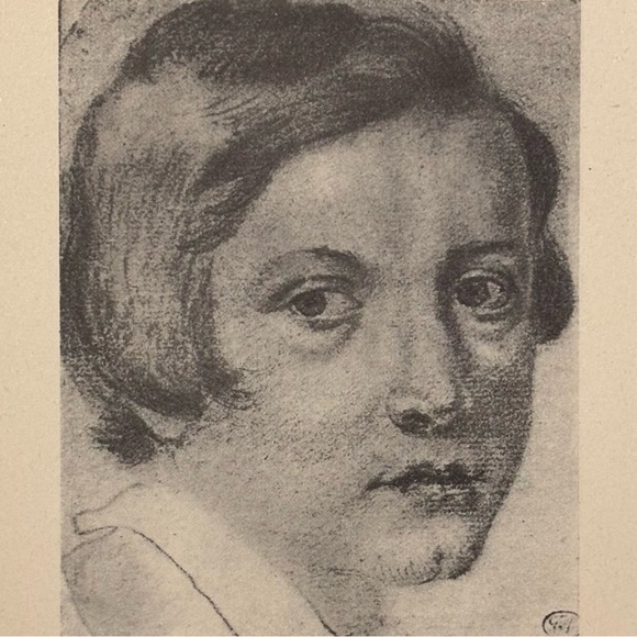 CHILD Giovanni Gian Lorenzo Bernini Fine Art Print Antique Original Vintage 40’s